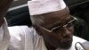 Former Chadian President Hissène Habré talks to media as he leaves a court in Dakar, Senegal, November 25, 2005. 