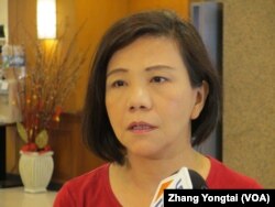 台湾执政党民进党立委叶宜津(美国之音张永泰拍摄)