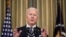 U.S. President Joe Biden delivers remarks on the implementation of the American Rescue Plan in the State Dining Room at the White House in Washington, March 15, 2021.