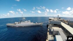 تصویری از کشتی‌های جنگی ایران در اقیانوس اطلس