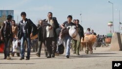  مهاجرین افغان حین بازگشت به کشور