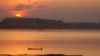 FILE - The Mekong River flows by Vientiane, Laos. (R. Corben/VOA)