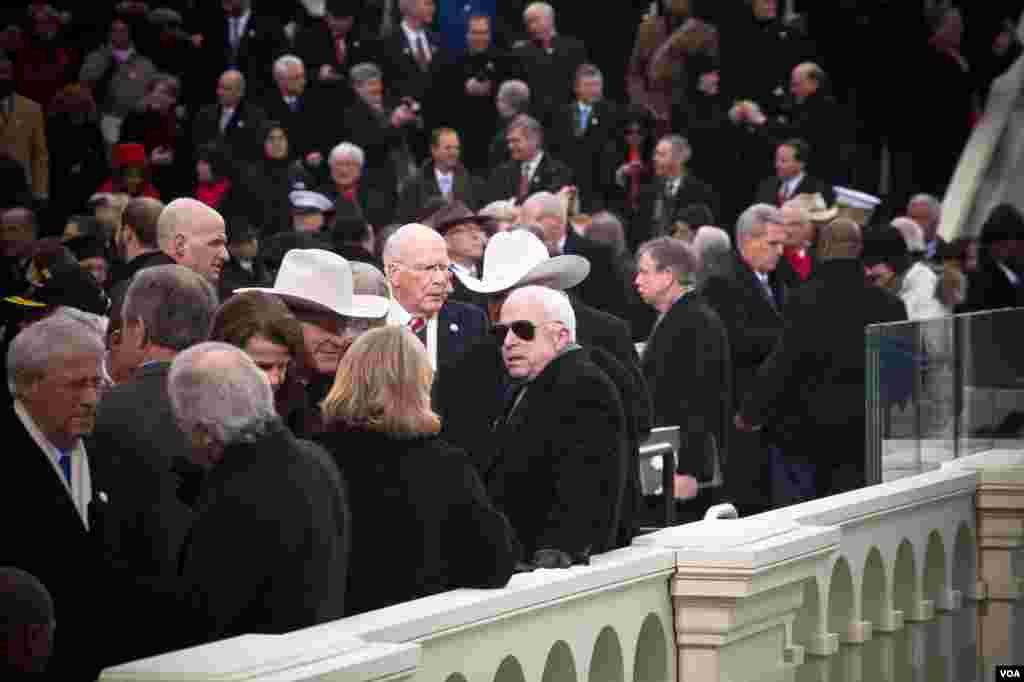 Senator John McCain at U.S. Capitol, January 21, 2013. (Alison Klein/VOA)