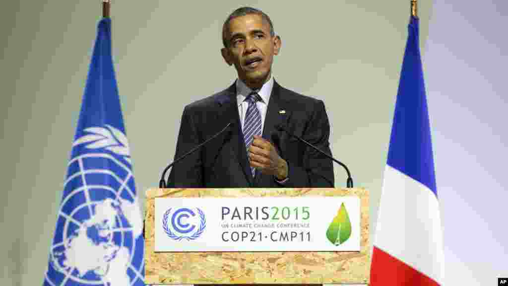 በዓየር ንብረት ለውጥ ላይ በፓሪስ የሚደረግ ጉባኤ [[ፎቶ አሶሽየትድ ፕረስ / AP Photo]