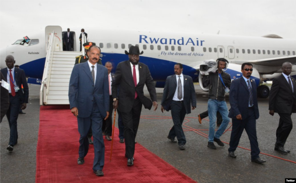 ፕረዚደንት ደቡብ ሱዳን ኣብ ኣስመራ ናይ ስራሕ ምብጻሕ የካይዱ ኣለው