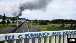 法属新喀里多尼亚暴乱未歇。（法新社2024年5月21日）