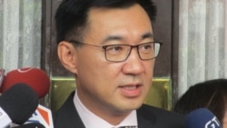 台湾在野党国民党主席江启臣(美国之音张永泰拍摄)