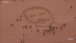 Large-Scale Portraits of WWI Soldiers Crafted on Beaches in UK