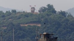 朝鲜与韩国非军事区附近的一个哨所（路透社）