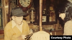 Jackie Abrams as an apprentice in the mid-1970s.