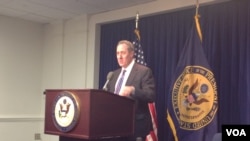 美国贸易代表弗罗曼(美国之音杨晨拍摄)