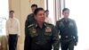 Le commandant en chef de la Birmanie (Myanmar), le général Min Aung Hlaing, arrive au palais présidentiel de Naypyitaw, au Myanmar, le 30 mars 2018. (REUTERS / Sai Zaw)