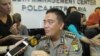 Kepala Bidang Humas Kepolisian Daerah Metro Jaya Komisaris Besar M Iqbal di Polda Metro Jaya, Sabtu, 16 Januari 2016. (VOA/Andylala)