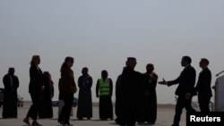 Госсекретарь Марко Рубио по прибытии в Международный аэропорт имени короля Халида. Эр-Рияд, Саудовская Аравия (архивное фото) 