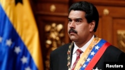 Wapres Venezuela Nicolas Maduro saat dilantik menjadi pejabat Presiden Venezuela menggantikan Hugo Chavez di Caracas (9/3). 