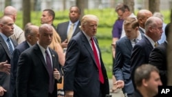 دونالد ترامپ در مراسم روز یکشنبه نیویورک