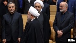 رئیس جمهوری ایران، برادرش حسین فریدون و سراج رئیس سازمان بازرسی