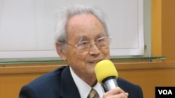 台湾戒严时期政治受难者关怀协会荣誉理事长蔡宽裕。