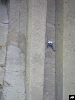 You can see why the sheer walls of the Devil's Tower in Wyoming is a magnet for rock climbers. But some ignore requests to avoid the area during Sioux Indians' sacred ceremonies at the site.