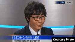6일 캐나다 최대 민간방송 CTV에 출연한 탈북 대학생 이성민 씨. 캐나다 의회에서 인턴으로 근무할 예정이다.