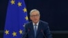 FILE - European Commission President Jean-Claude Juncker addresses the European Parliament during a debate on The State of the European Union in Strasbourg, France, Sept. 14, 2016. 