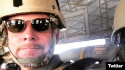 5일 아프가니스탄서 무장반군들의 공격으로 사망한 NPR 방송의 데이비드 길케이 기자. 동료 기자의 트위터에 게재된 사진. (자료사진)