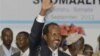Somalia's new president Hassan Sheikh Mohamud, a political newcomer, after being elected by parliament, Mogadishu, Sept. 10, 2012.