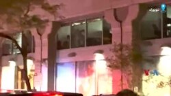 پرسش بی‌پاسخ خبرنگار صدای آمریکا از جواد ظریف هنگام ترک هتل محل اقامت پزشکیان