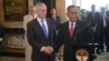 U.S. Defense Secretary Jim Mattis, left, shakes hands with his Indonesian counterpart Ryamizard Ryacudu during their meeting in Jakarta, Indonesia, Tuesday, Jan. 23, 2018. (W. Gallo/VOA)