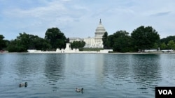 资料照片：国会倒影池 (2025年6月10日)