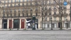 Paris'in Ünlü Champs Elysees Caddesi Boşaldı