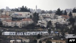 Makazi ya walowezi wa kiyahudi ya Beit El karibu na mji wa Ramallah ukingo wa Magharibi.