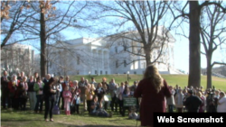 维吉尼亚州议会前民众集会(视频截图)