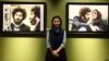 Iranian photojournalist Nooshin Jafari, winner of an Iranian national award for film photography, appears in this undated photo shared on Twitter.