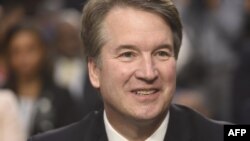 Brett Kavanaugh, candidat de la Cour suprême des États-Unis, devant le Sénat américain à Capitol Hill, à Washington, le 4 septembre 2018.