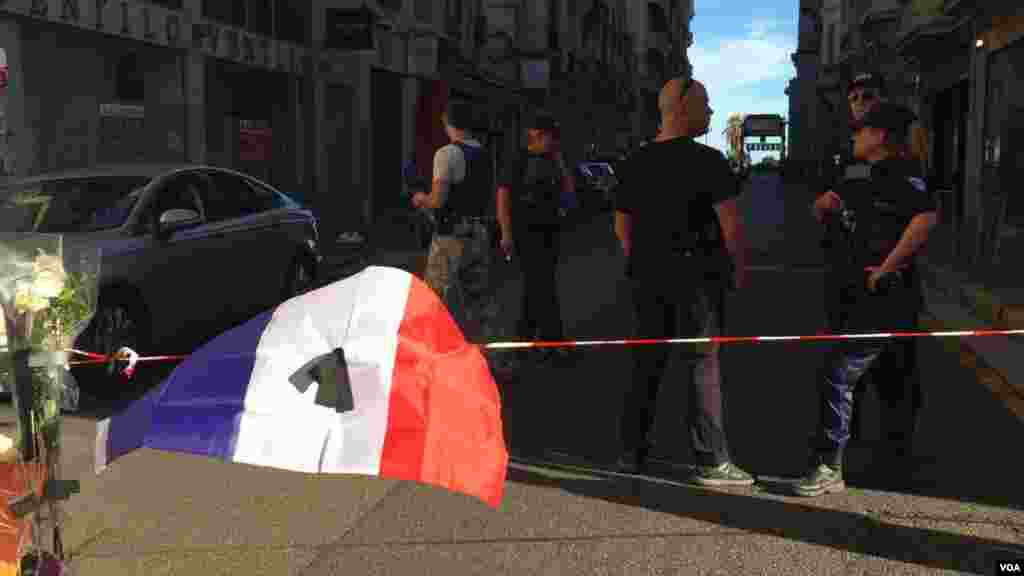 حضور پررنگ ماموران پلیس و نیروهای امنیتی در نیس