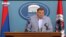 Milorad Dodik za vrijeme vanredne press konferencije uživo u programu RTRS-a.