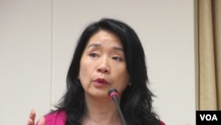 台湾执政党国民党立委李贵敏(美国之音张永泰拍摄)