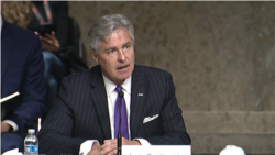 有待核准担任海军部长的布莱特怀特(Ken Braithwaite)（美国参议院2020年5月7日视频截图）