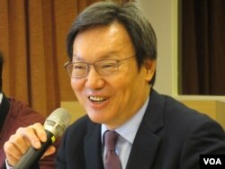 台湾前国安会秘书长、台北论坛基金会董事长苏起（美国之音张永泰拍摄）。