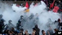 درگیری‌های روز پنجشنبه در هامبورگ آلمان