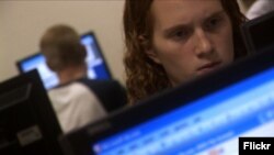 Support specialists, who assist coworkers and clients with any computer problems, can often get a job without a college degree. (Photo by Flickr user wistechcolleges via Creative Commons license.)