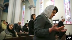 مراسم دعای روز کریسمس در کلیسای کاتولیک آشوریان ایران، تهران