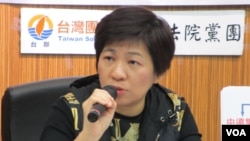 台联党立委 黄文玲(美国之音 张永泰拍摄)