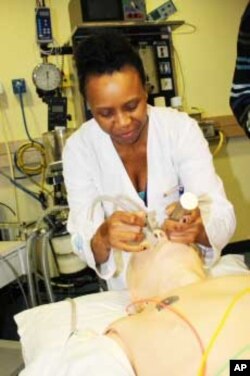 Puma Ghu, originally from South Africa's poor Eastern Cape province, is now a doctor intern