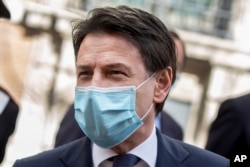 资料照：前意大利总理孔特 （2020年4月30日）