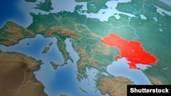 Generic – Map of Europe, Asia, Middle East and Ukraine. Elements of this image furnished by NASA