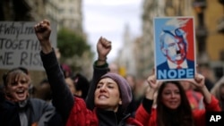 تظاهرات زنان در هسپانیه