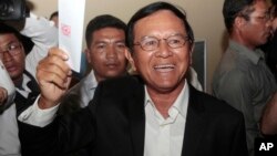 Pemimpin oposisi yang kini ditahan, Kem Sokha (foto: dok).