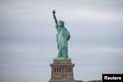 美国纽约的自由女神像